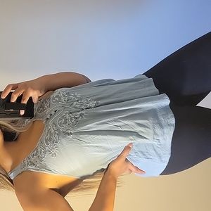 SOLD OUT - Blue Floral Halter